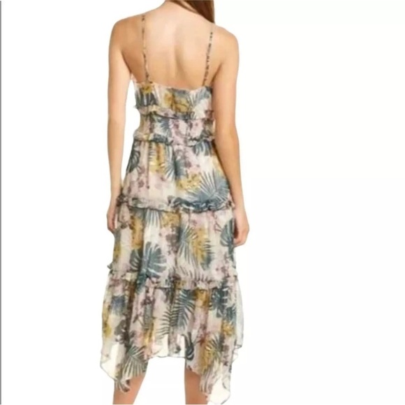 Walter Baker Arabella Tiered Spaghetti Strap Midi Dress size XS - Picture 2 of 14